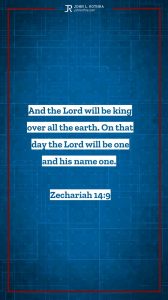 Instagram story Bible verse meme quoting Zechariah 14:9