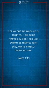 Instagram story Bible verse meme quoting James 1:13