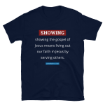 Short-Sleeve T-Shirt: Showing Definition (light text)