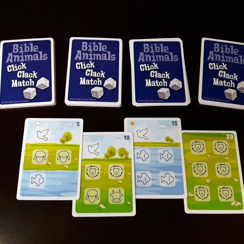 Bible Animals Click Clack Match game cards