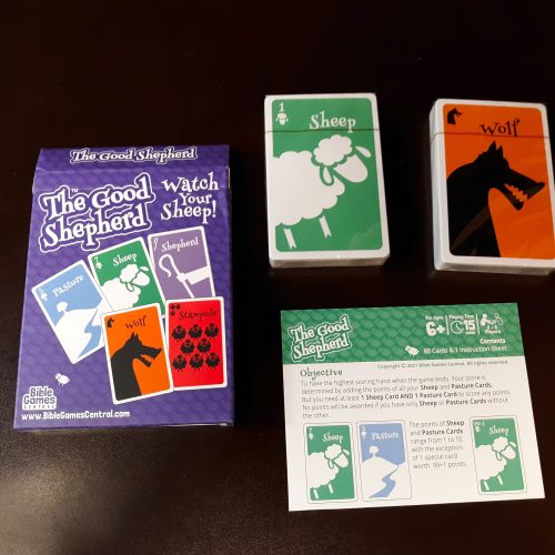 Good Shepherd card game contents